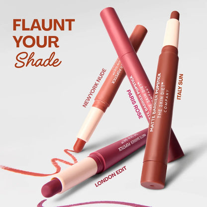 Matte Barrier Popstick -  LipCrayon + Lipliner - Italy Sun