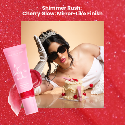 Lip Barrier Butter Balm to Brighten & Hydrate Lips - Cherry Frost