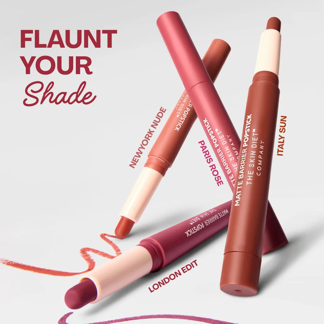 Matte Barrier Popstick -  LipCrayon + Lipliner - London Edit