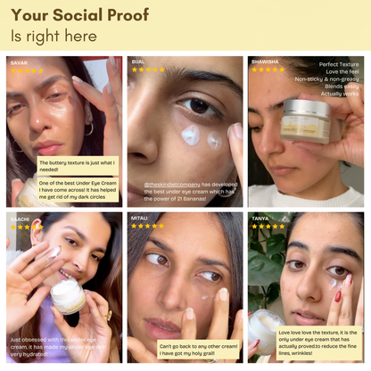 Banana Under-Eye Cream for Dark Circles & Dry Eyes