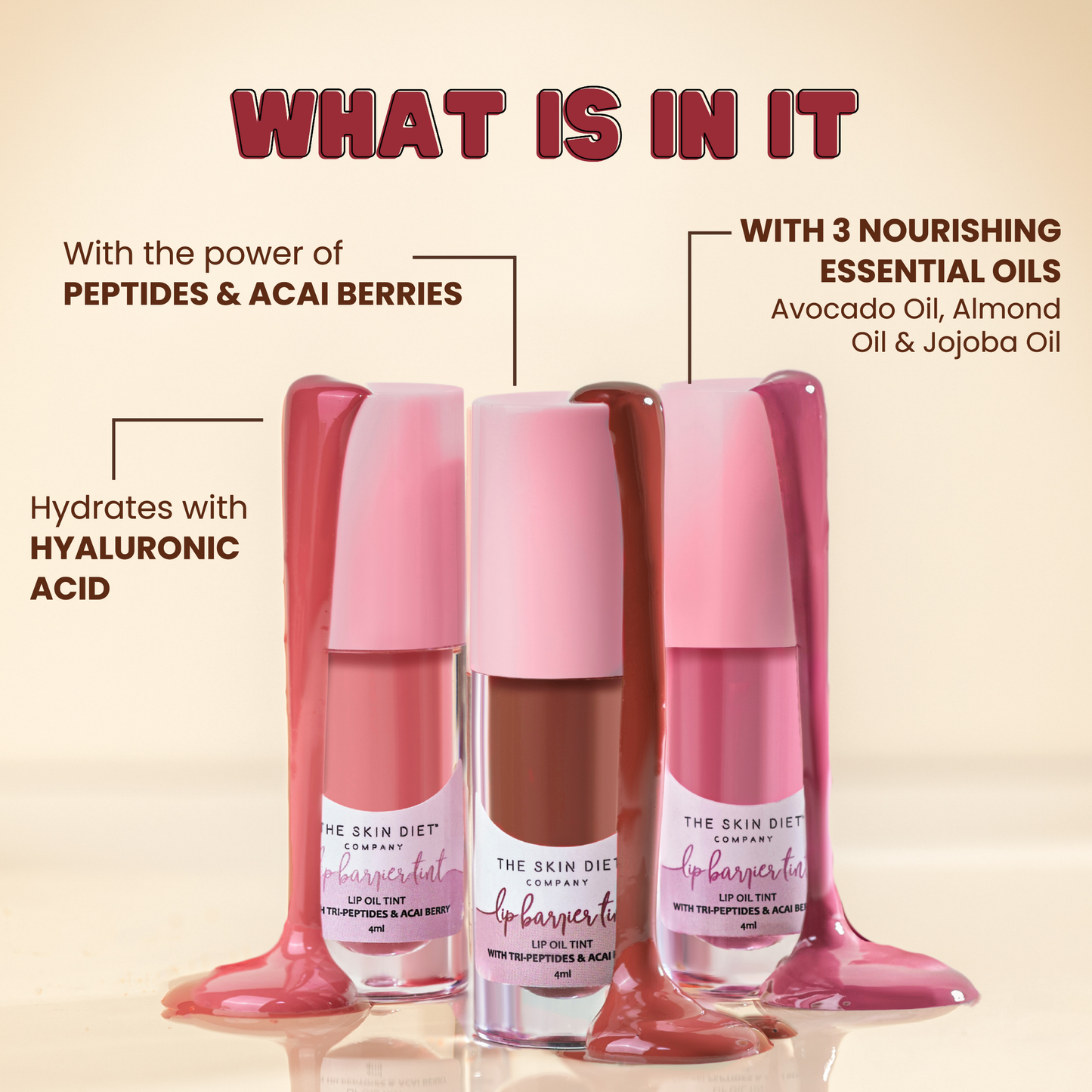 Lip Barrier Tint™️ with Peptides - Brick Red