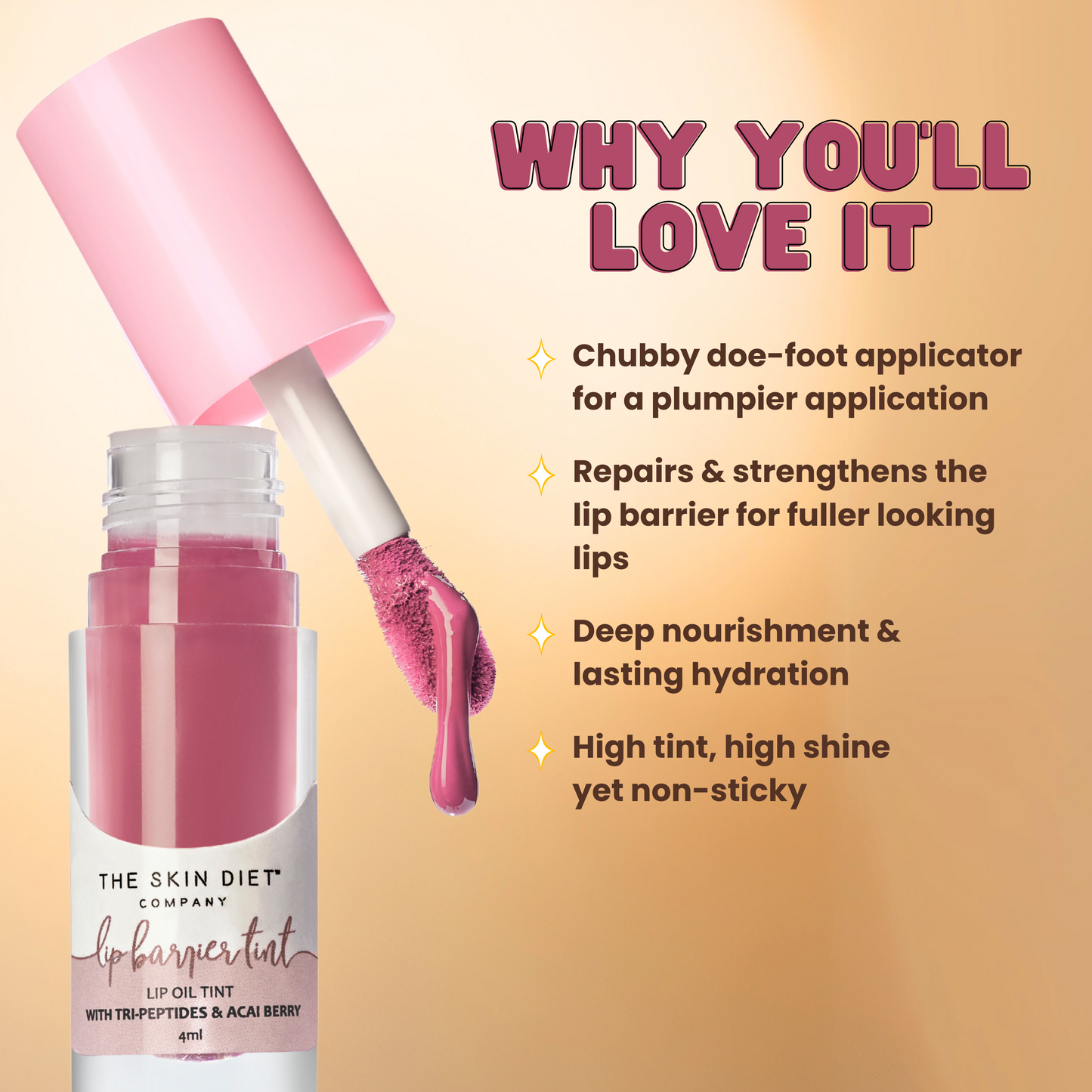 Lip Barrier Tint™️ with Peptides - Mauve Pink