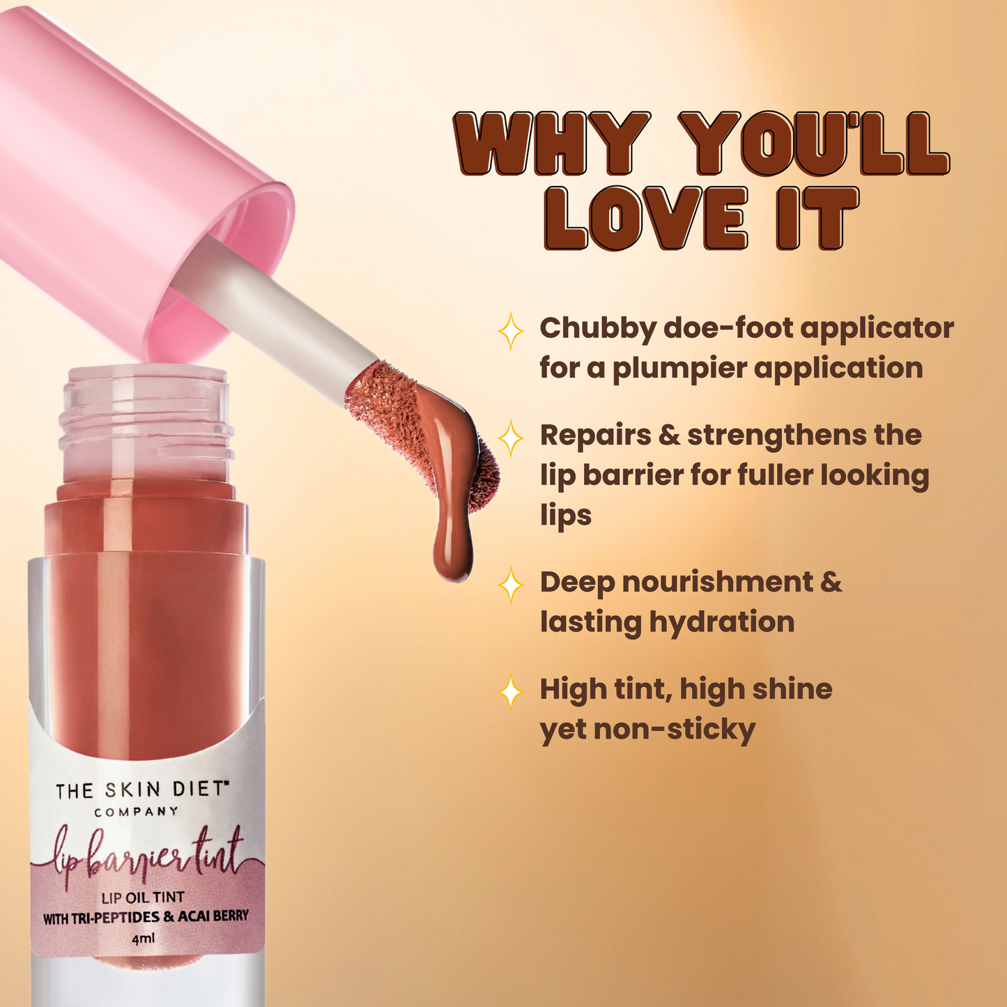 Lip Barrier Tint™️ with Peptides - Brown