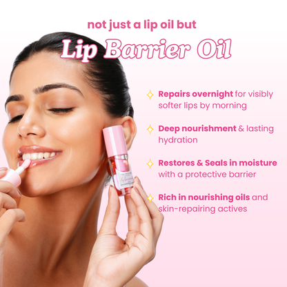 Lip Barrier Oil For Dry & Pigmented Glossy Lips