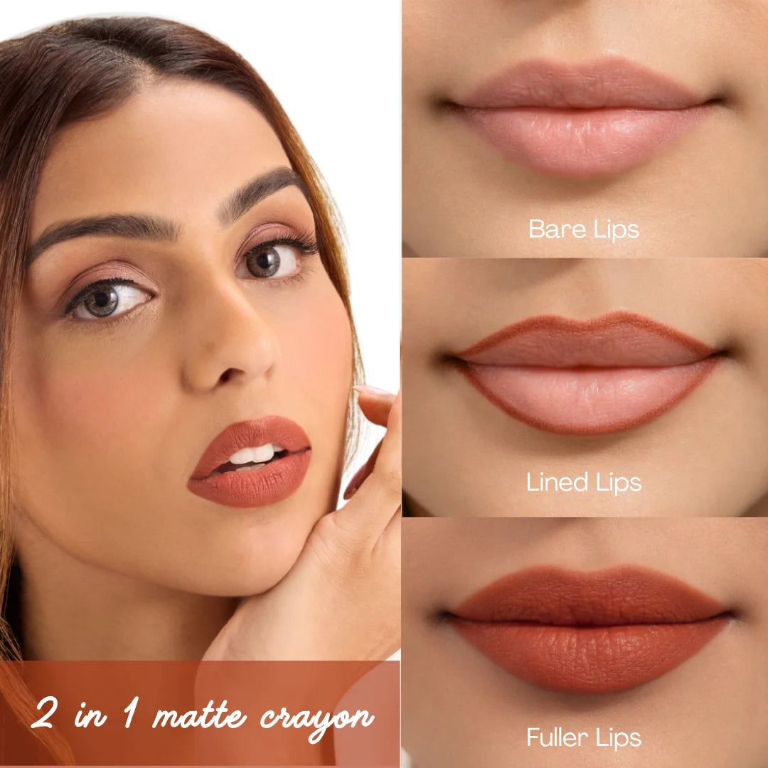 Matte Barrier Popstick -  LipCrayon + Lipliner - Italy Sun