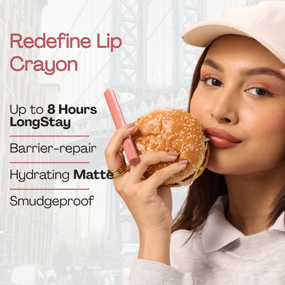 Matte Barrier Popstick -  LipCrayon + Lipliner - New York Nude