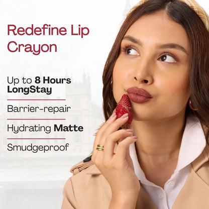 Matte Barrier Popstick -  LipCrayon + Lipliner - London Edit