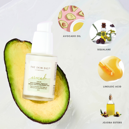 Avocado Serum with Hyaluronic & Squalane - 30ml - Test
