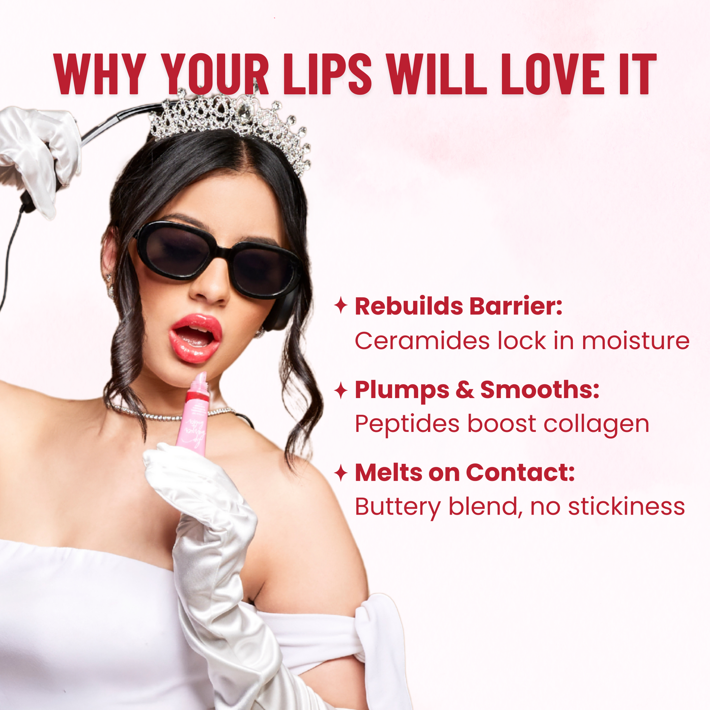 Lip Barrier Butter Balm to Brighten & Hydrate Lips - Cherry Frost