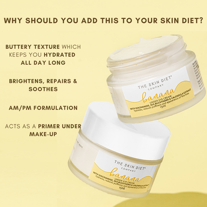 Banana Under-Eye Cream for Dark Circles & Dry Eyes