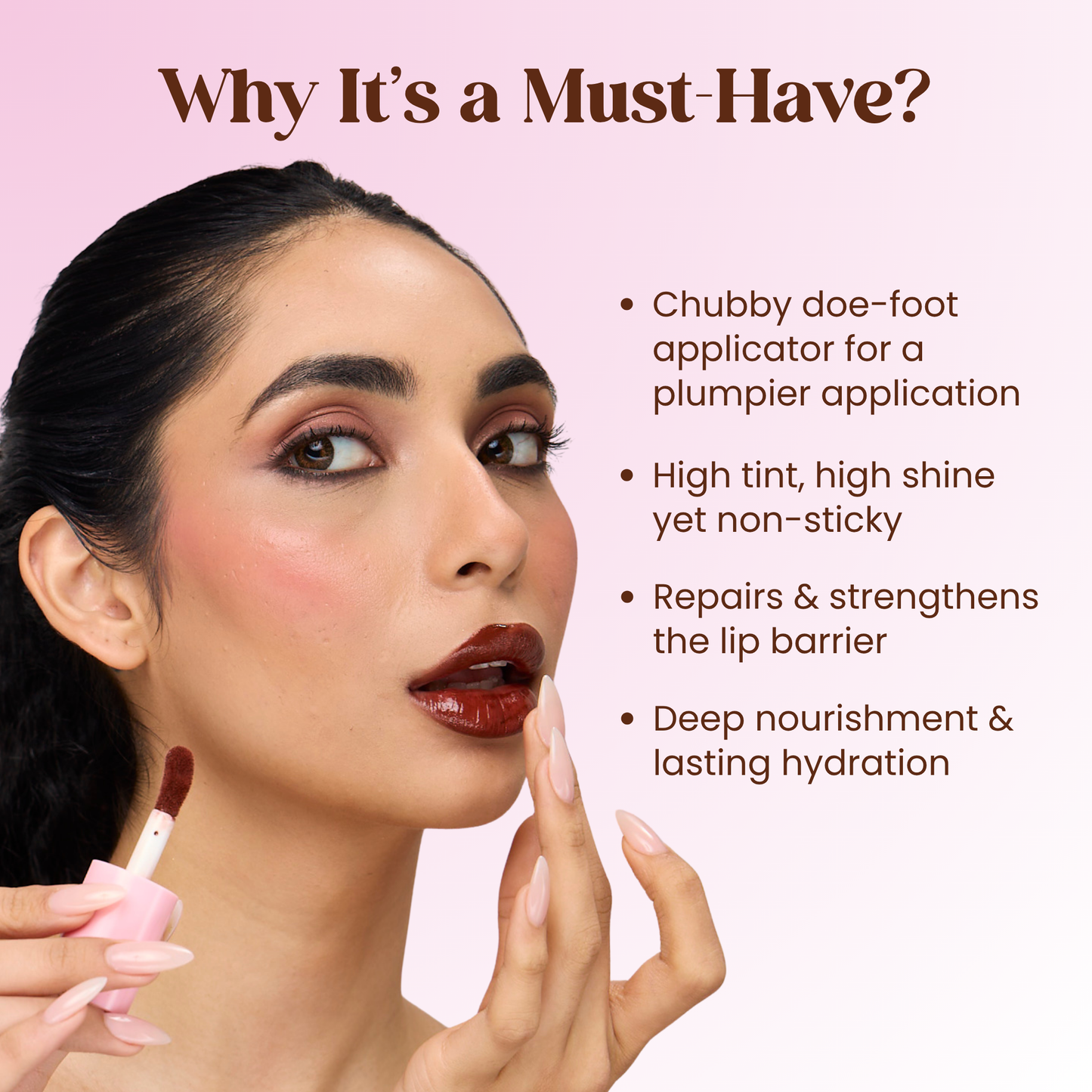Lip Barrier Tint™️ with Peptides - Deep Brew