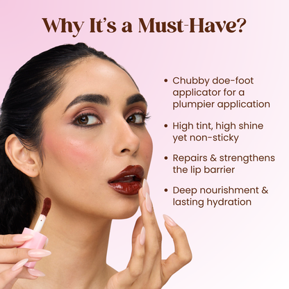 Lip Barrier Tint™️ with Peptides - Deep Brew