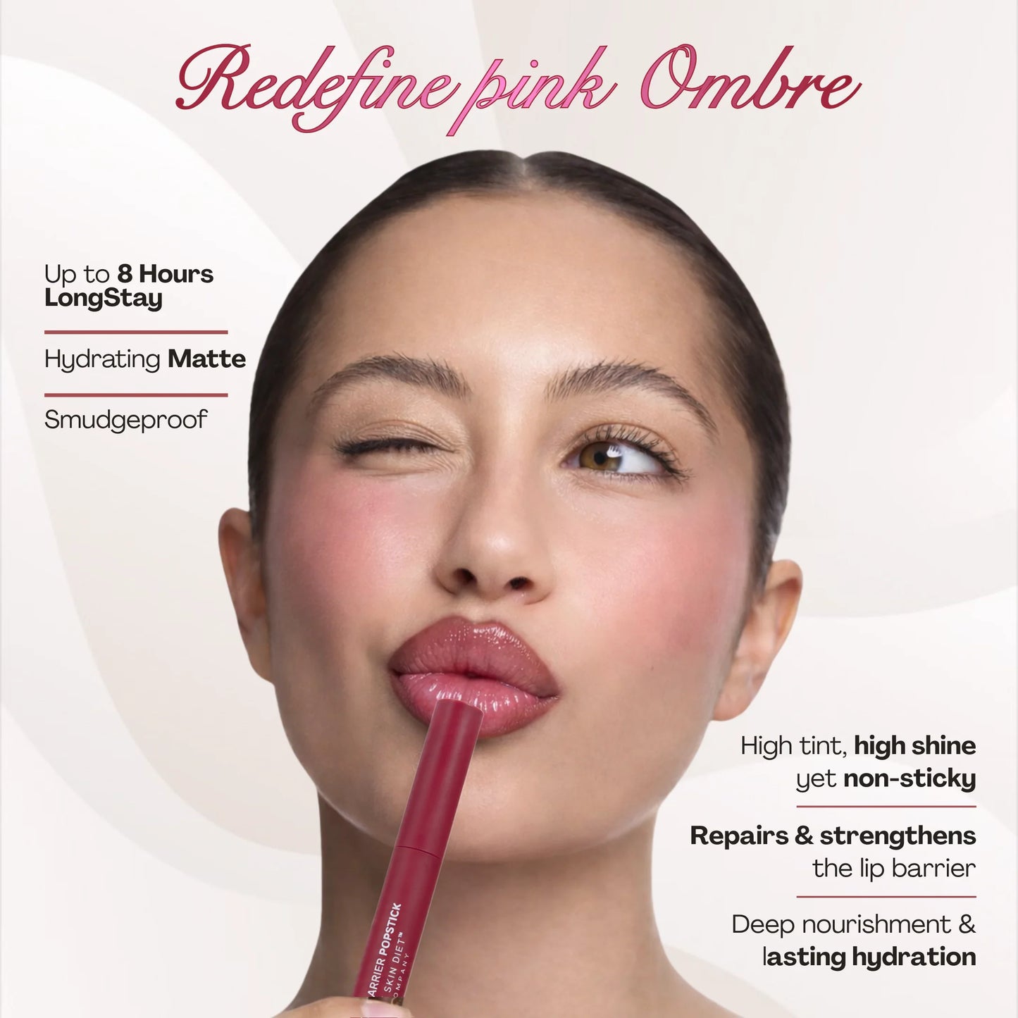 Pink Ombre (London Edit Popstick + Pink Affair Tint)