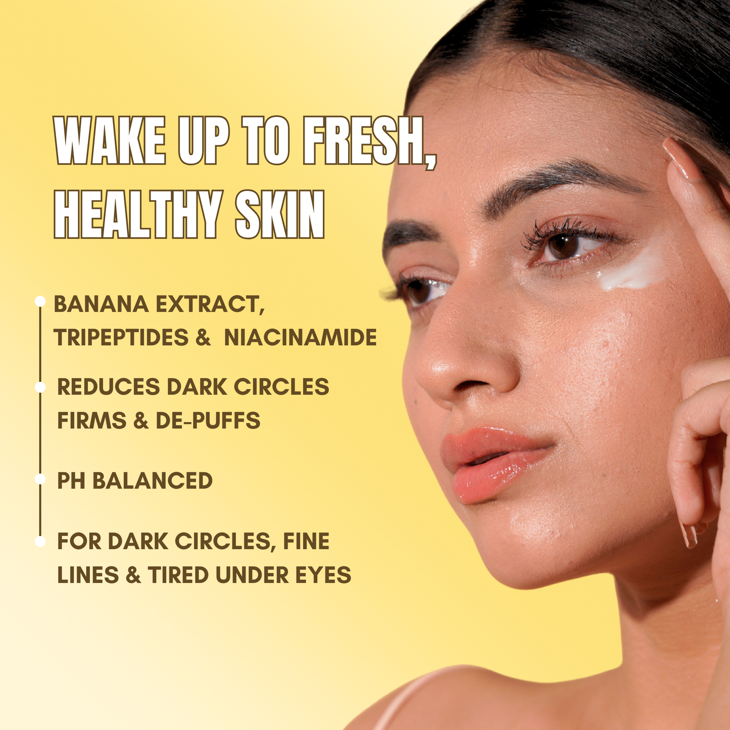 Banana Under-Eye Cream for Dark Circles & Dry Eyes