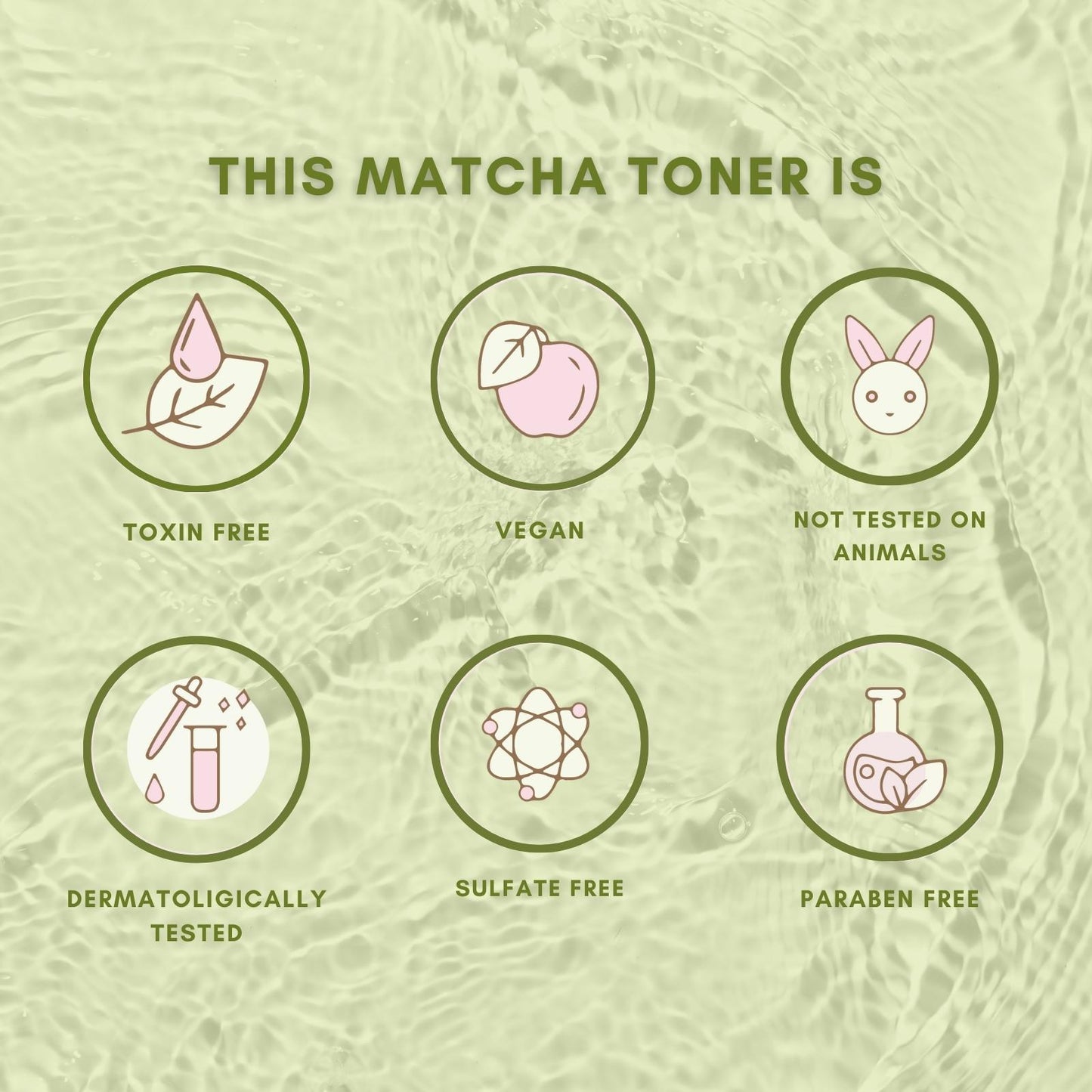 Matcha Toner with AHA-BHA & Caffeine (100ml)