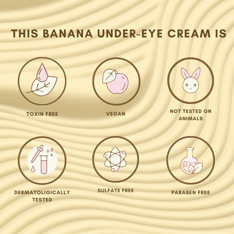 Banana Under-Eye Cream for Dark Circles & Dry Eyes