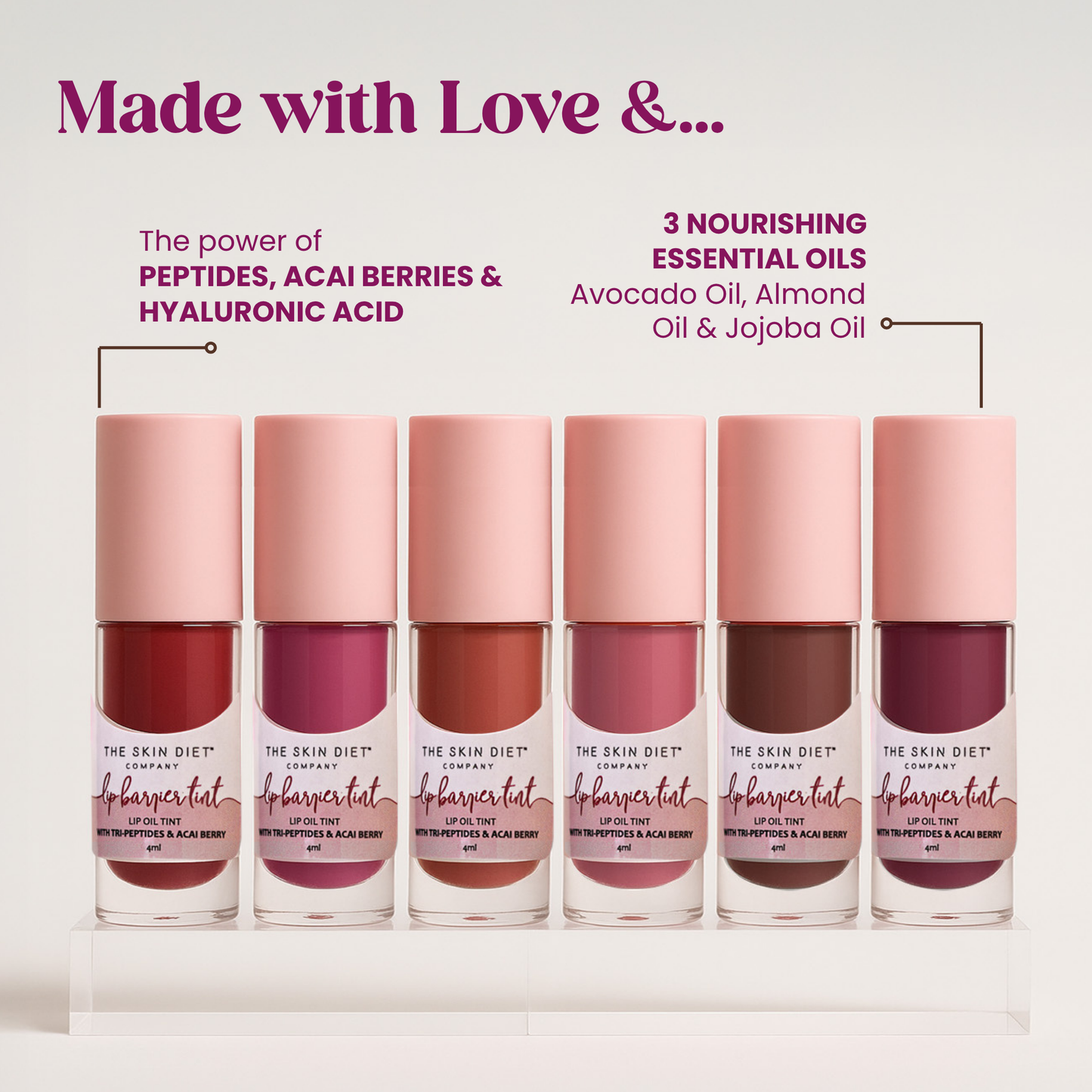 Lip Barrier Tint™️ with Peptides - Wine Crush
